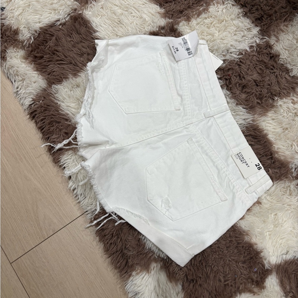 Forever 21 White Jean Shorts women
